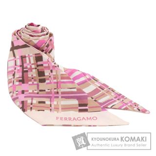 サルヴァトーレフェラガモ(Salvatore Ferragamo)のSalvatore Ferragamo バンドゥ ロゴ スカーフ シルク レディース(バンダナ/スカーフ)