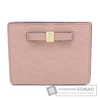 グッチ(Gucci)のGUCCI グッチシマ 二つ折り財布（小銭入れなし） レザー レディース(財布)