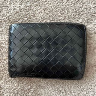 ボッテガヴェネタ(Bottega Veneta)のBOTTEGA VENETA ボッテガ イントレチャート 二つ折り財布 黒(折り財布)