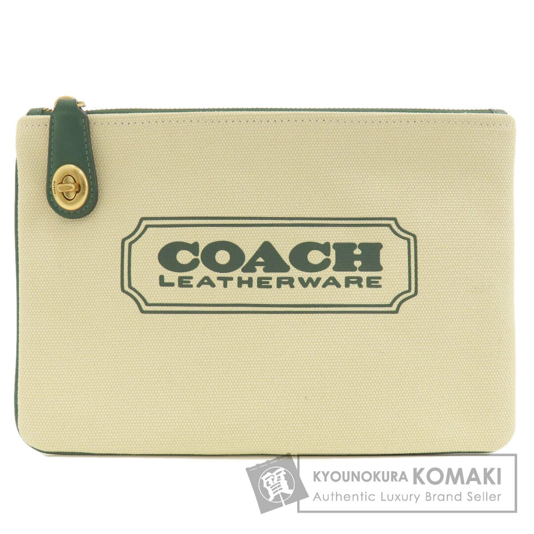 COACH(コーチ)のCOACH CD699G ロゴ アクセサリーポーチ キャンバス レディース レディースのファッション小物(ポーチ)の商品写真
