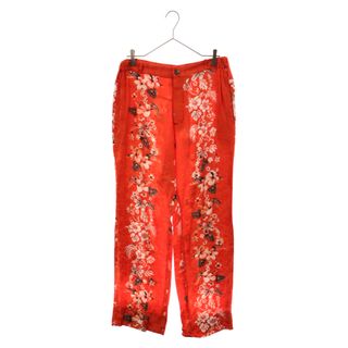 ジャンポールゴルチエ(Jean-Paul GAULTIER)のJean Paul GAULTIER ジャンポールゴルチエ Floral Printed Silk Pant 花総柄 シルクパンツ レッド(その他)