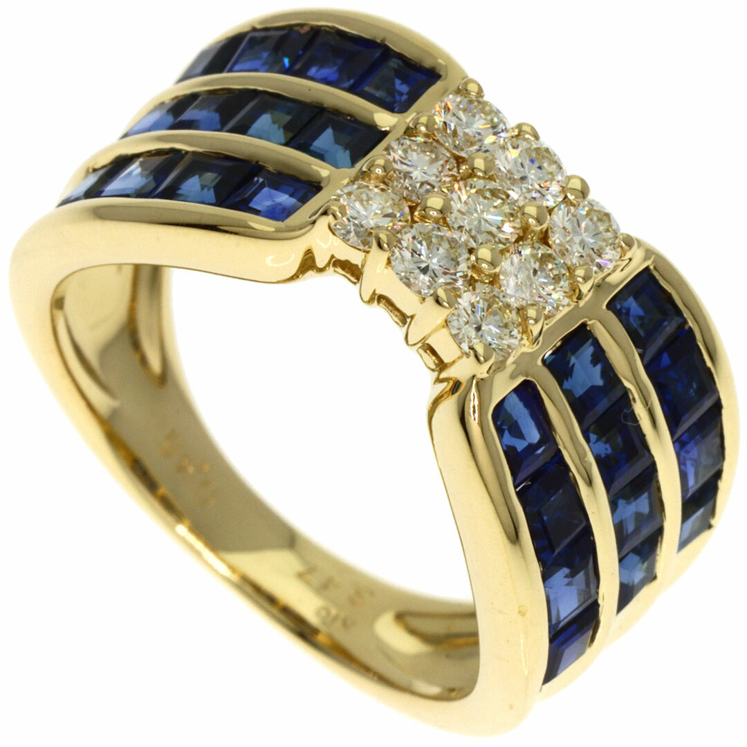 SELECT JEWELRY サファイア ダイヤモンド リング・指輪 K18YG レディース レディースのアクセサリー(リング(指輪))の商品写真