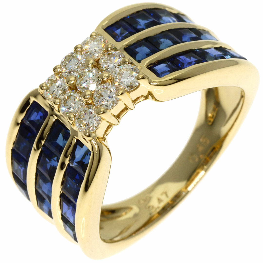 SELECT JEWELRY サファイア ダイヤモンド リング・指輪 K18YG レディース レディースのアクセサリー(リング(指輪))の商品写真