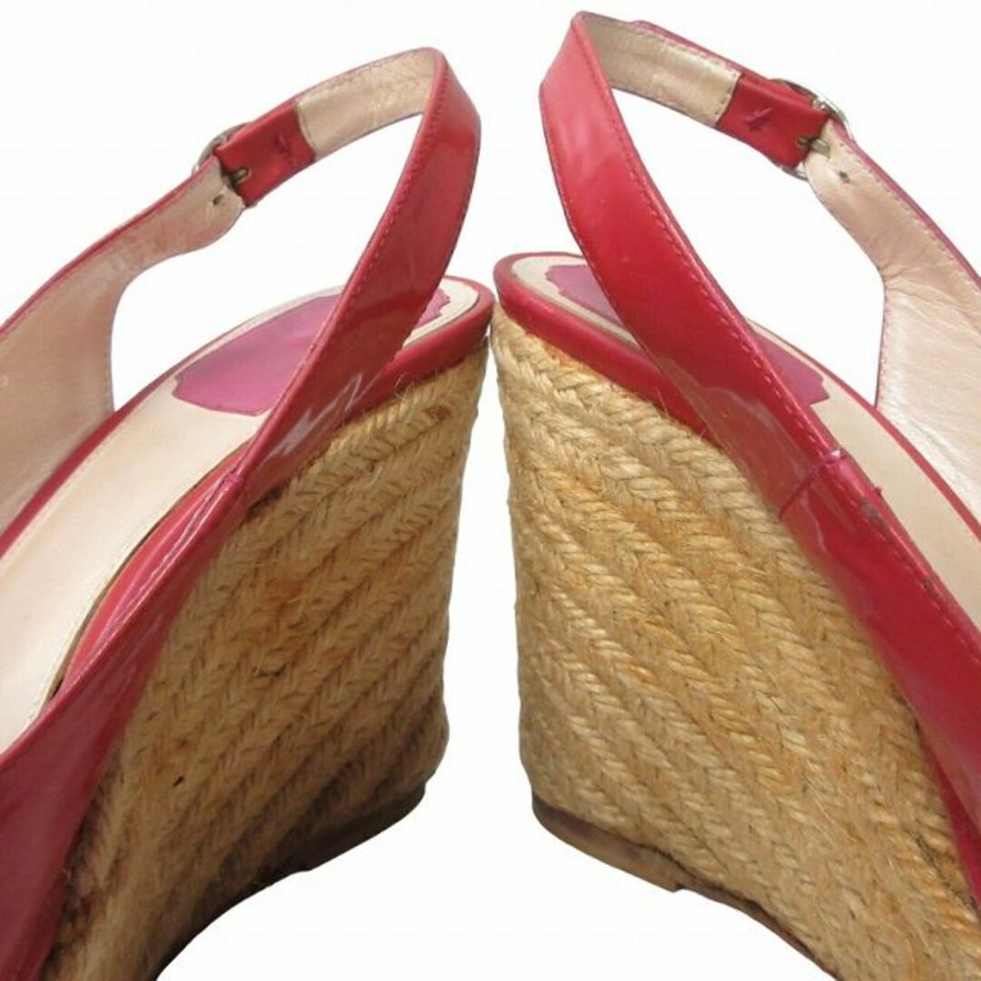 Dior(ディオール)のディオール エスパドリーユサンダル ウェッジソール ピンク 約22.5㎝ レディースの靴/シューズ(サンダル)の商品写真