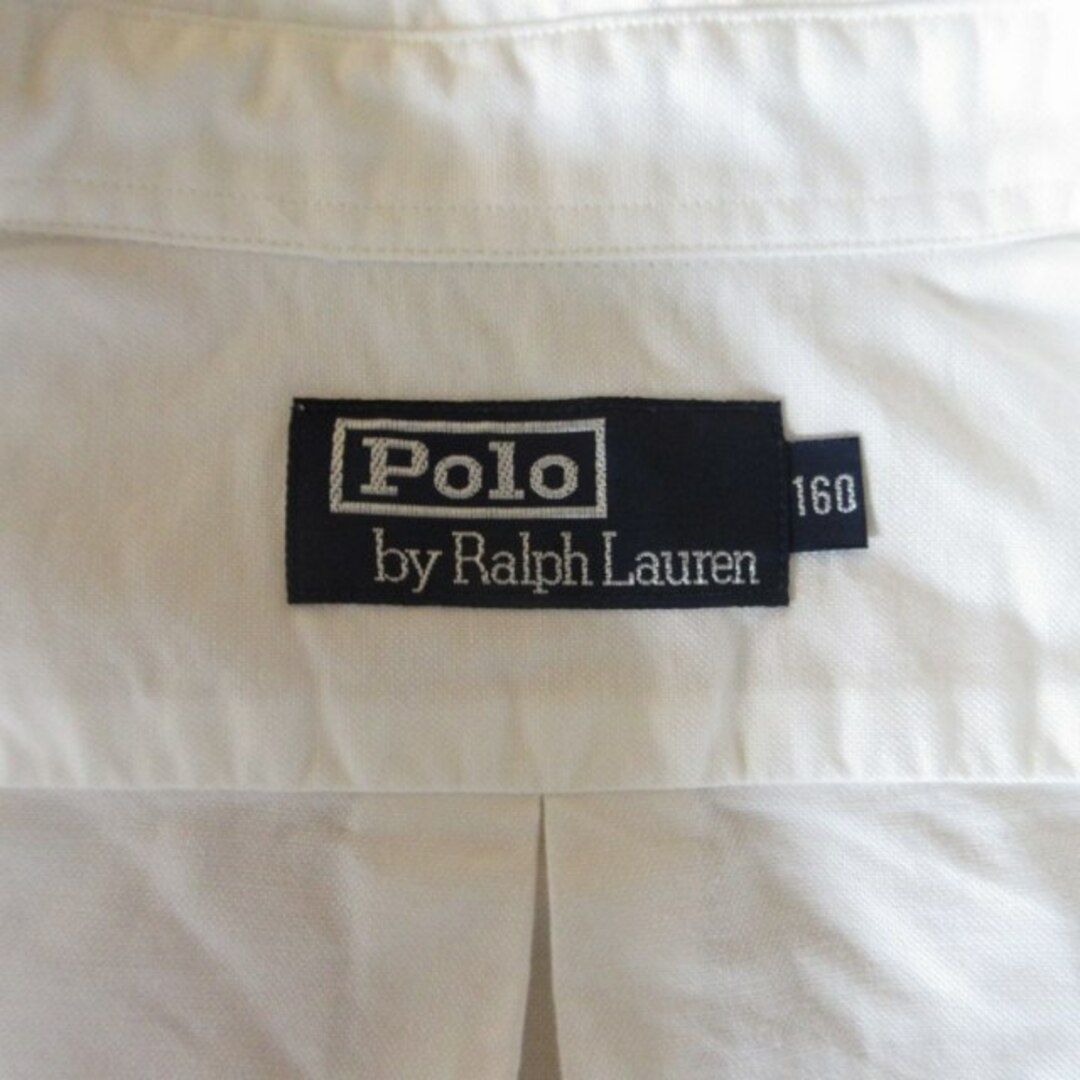 POLO RALPH LAUREN(ポロラルフローレン)のポロ バイ ラルフローレン BDシャツ 長袖 白 160㎝ IBO50 ☆AA★ レディースのトップス(シャツ/ブラウス(長袖/七分))の商品写真