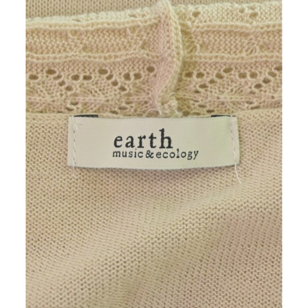 earth music & ecology(アースミュージックアンドエコロジー)のEARTH MUSIC&ECOLOGY カーディガン F ベージュ 【古着】【中古】 レディースのトップス(カーディガン)の商品写真