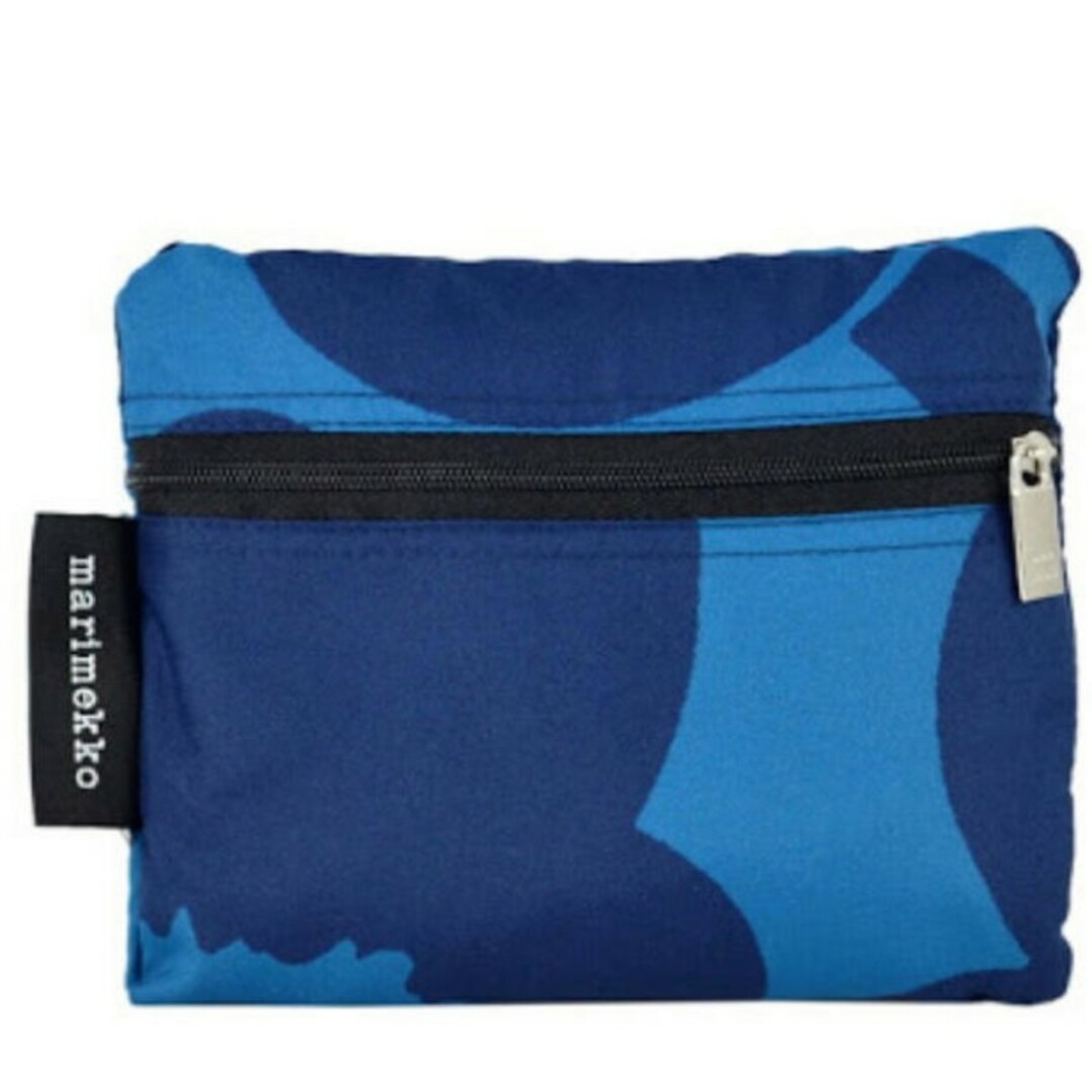 marimekko(マリメッコ)の未使用 マリメッコ スマートバッグ ブルー ブルー ネイビー 北欧 リュック 青 レディースのバッグ(エコバッグ)の商品写真