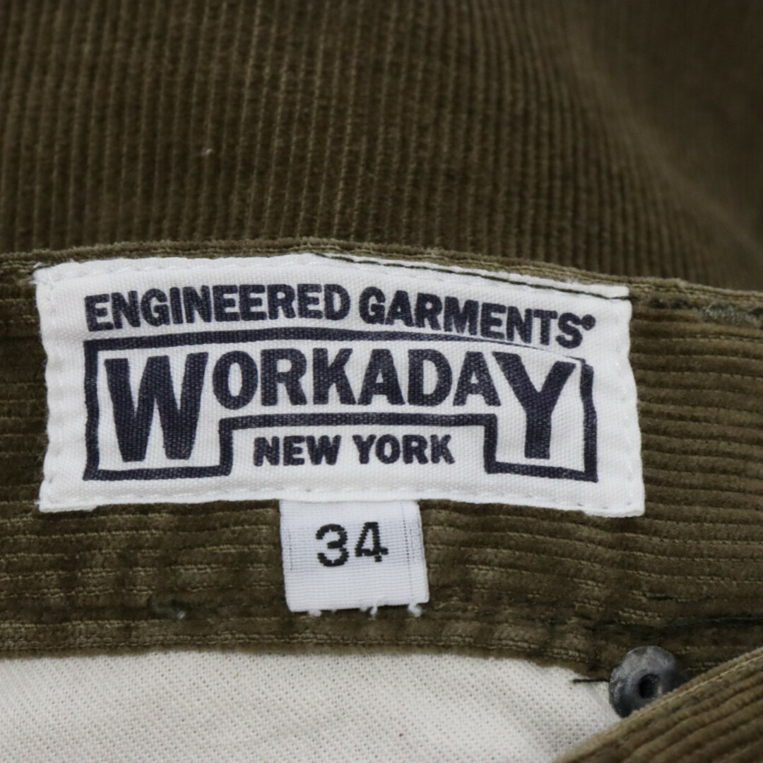 Engineered Garments(エンジニアードガーメンツ)のEngineered Garments エンジニアド ガーメンツ WORKADAY ワークデイ コーデュロイ ストレート パンツ ブラウン メンズのパンツ(その他)の商品写真