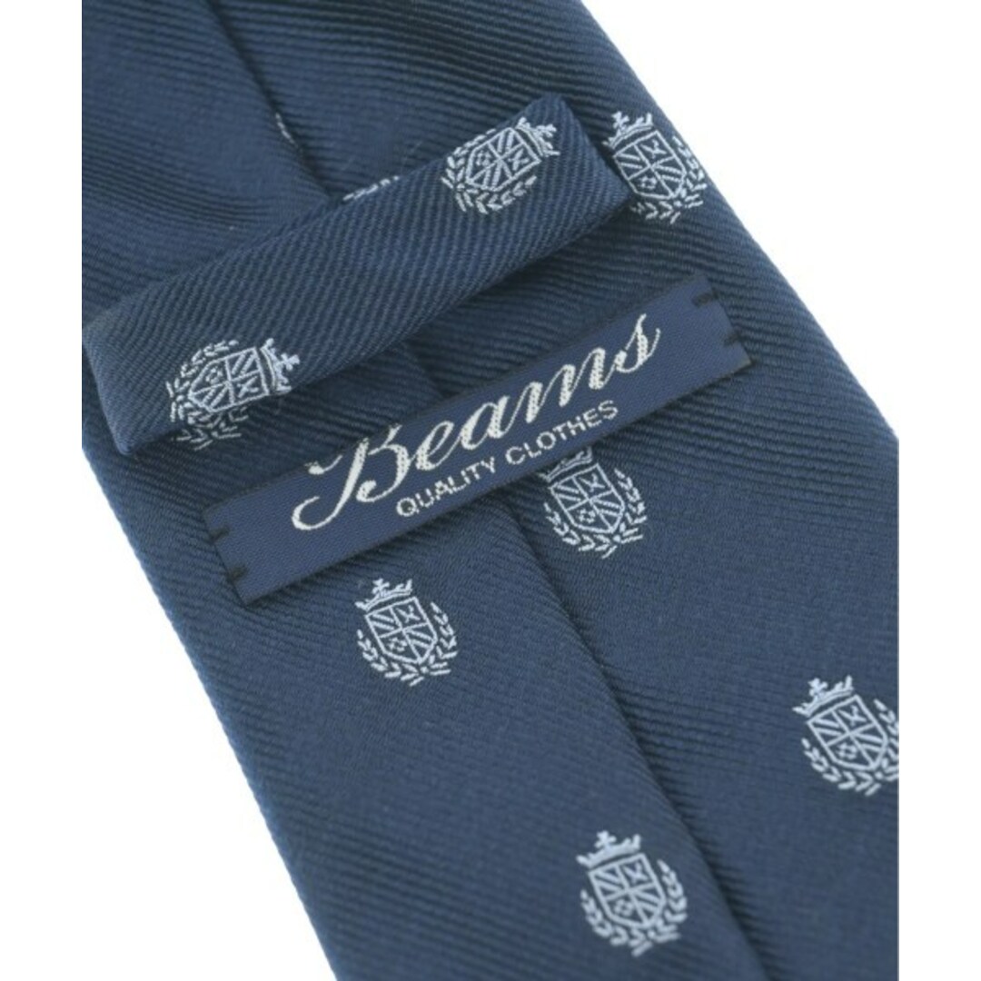 BEAMS(ビームス)のBEAMS ビームス ネクタイ - 紺x白系(総柄) 【古着】【中古】 メンズのファッション小物(ネクタイ)の商品写真