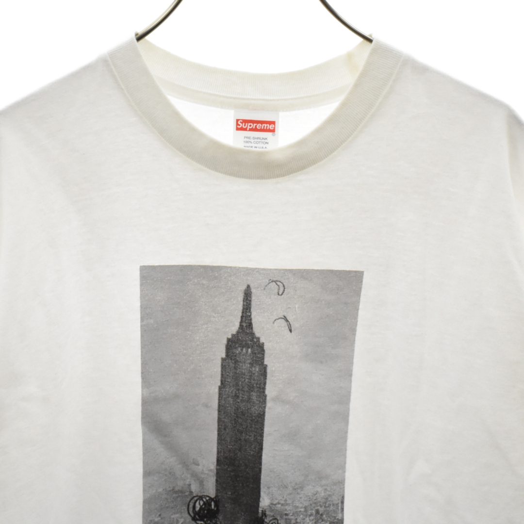 Supreme(シュプリーム)のSUPREME シュプリーム 18AW×Mike Kelley Empire State Tee マイクケリー エンパイアステイトビル フォトプリント半袖Tシャツ カットソー ホワイト メンズのトップス(Tシャツ/カットソー(半袖/袖なし))の商品写真