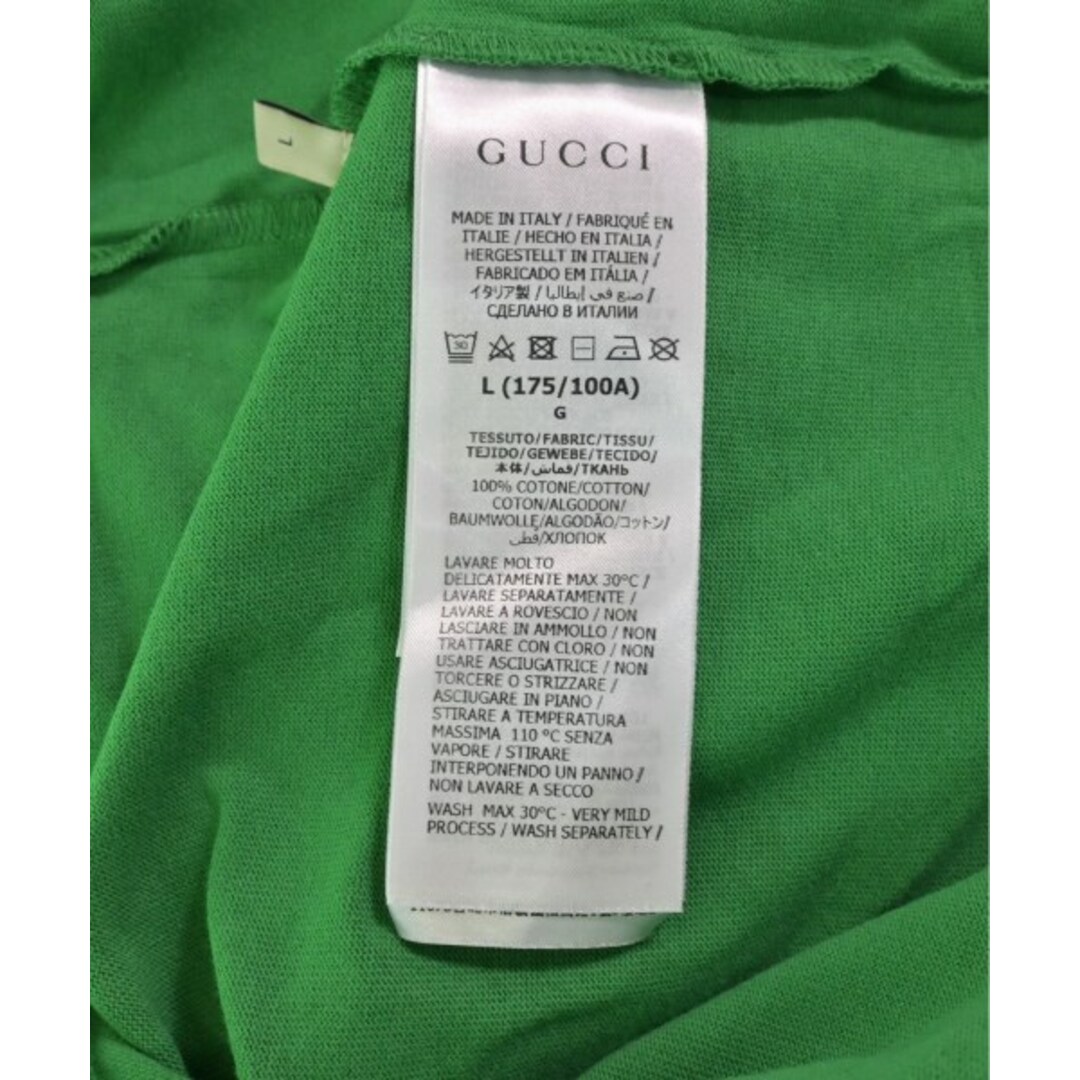 Gucci(グッチ)のGUCCI グッチ Tシャツ・カットソー L 赤 【古着】【中古】 メンズのトップス(Tシャツ/カットソー(半袖/袖なし))の商品写真