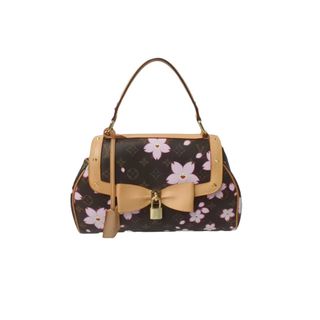 ルイヴィトン(LOUIS VUITTON)のLOUIS VUITTON ルイ ヴィトン サックレトロPM マロン ハンドバッグ M92012 モノグラムチェリーブロッサム ブラウン 美品 中古 63835(ハンドバッグ)