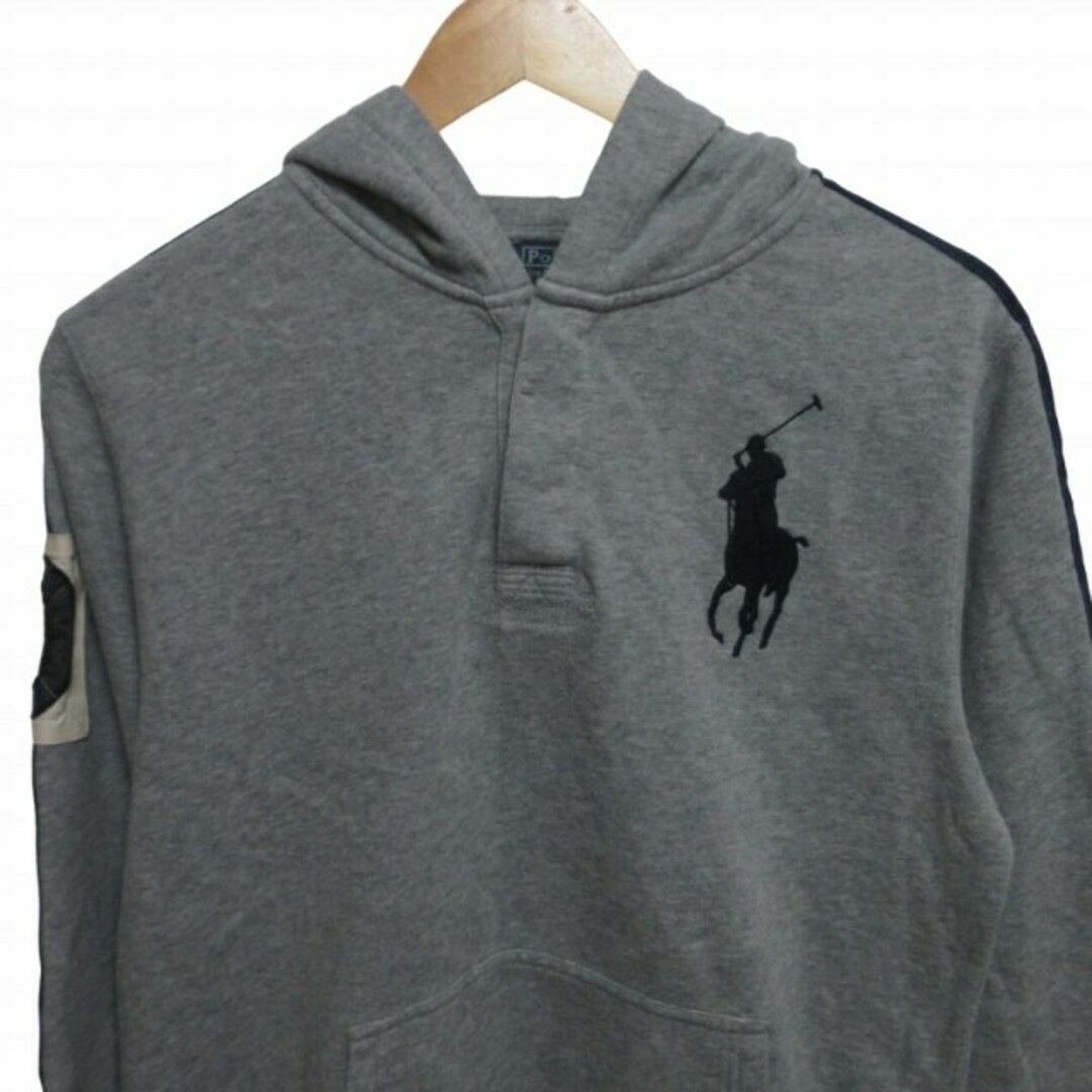 POLO RALPH LAUREN(ポロラルフローレン)のポロ バイ ラルフローレン パーカー グレー XL レディース 約M IBO50 レディースのトップス(パーカー)の商品写真