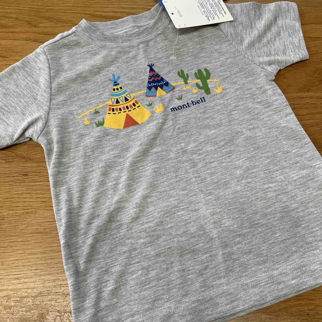 mont bell(モンベル)の新品タグ付き　モンベル  Tシャツ 100㎝ キッズ/ベビー/マタニティのキッズ服男の子用(90cm~)(Tシャツ/カットソー)の商品写真