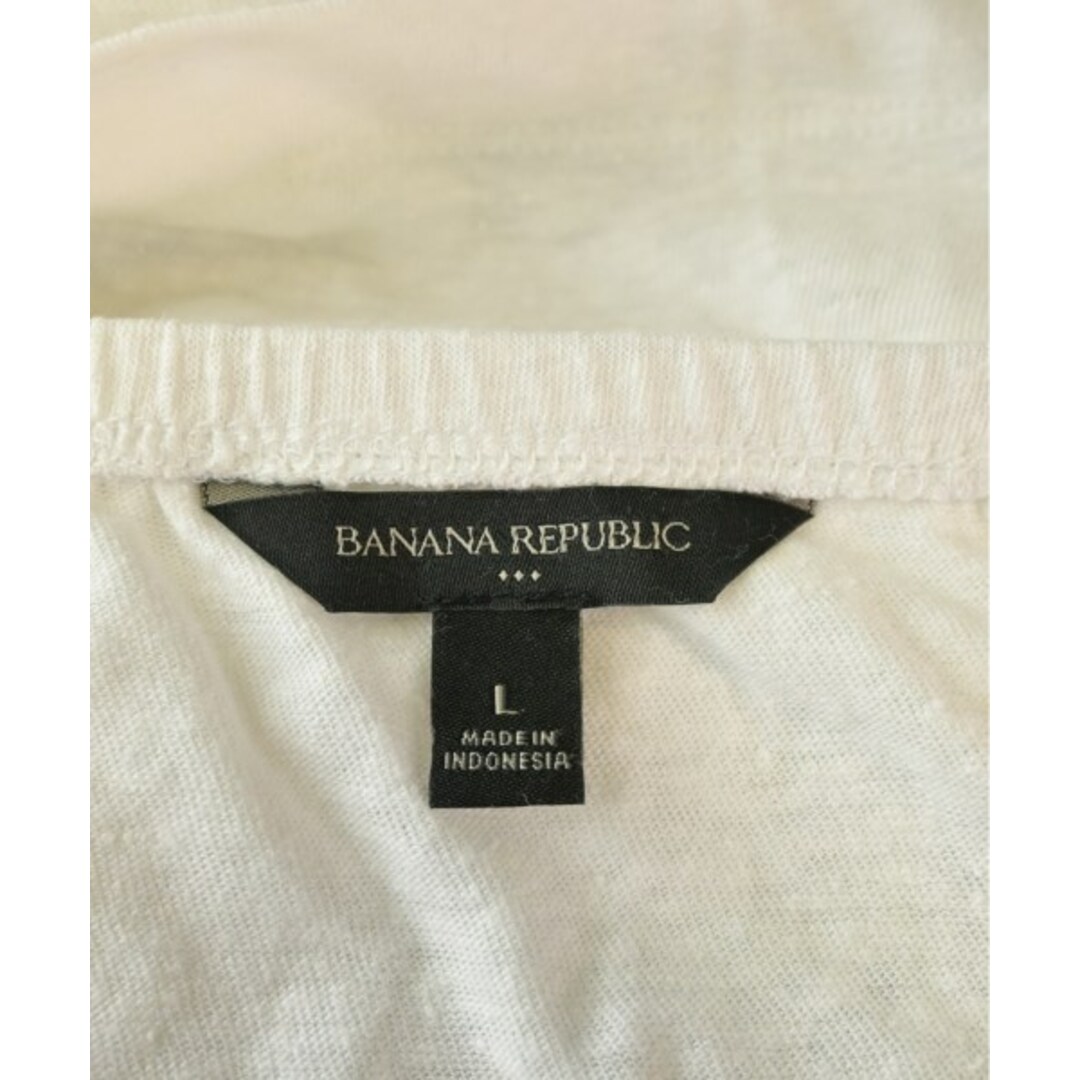 Banana Republic(バナナリパブリック)のBANANA REPUBLIC バナナリパブリック Tシャツ・カットソー L 白 【古着】【中古】 レディースのトップス(カットソー(半袖/袖なし))の商品写真