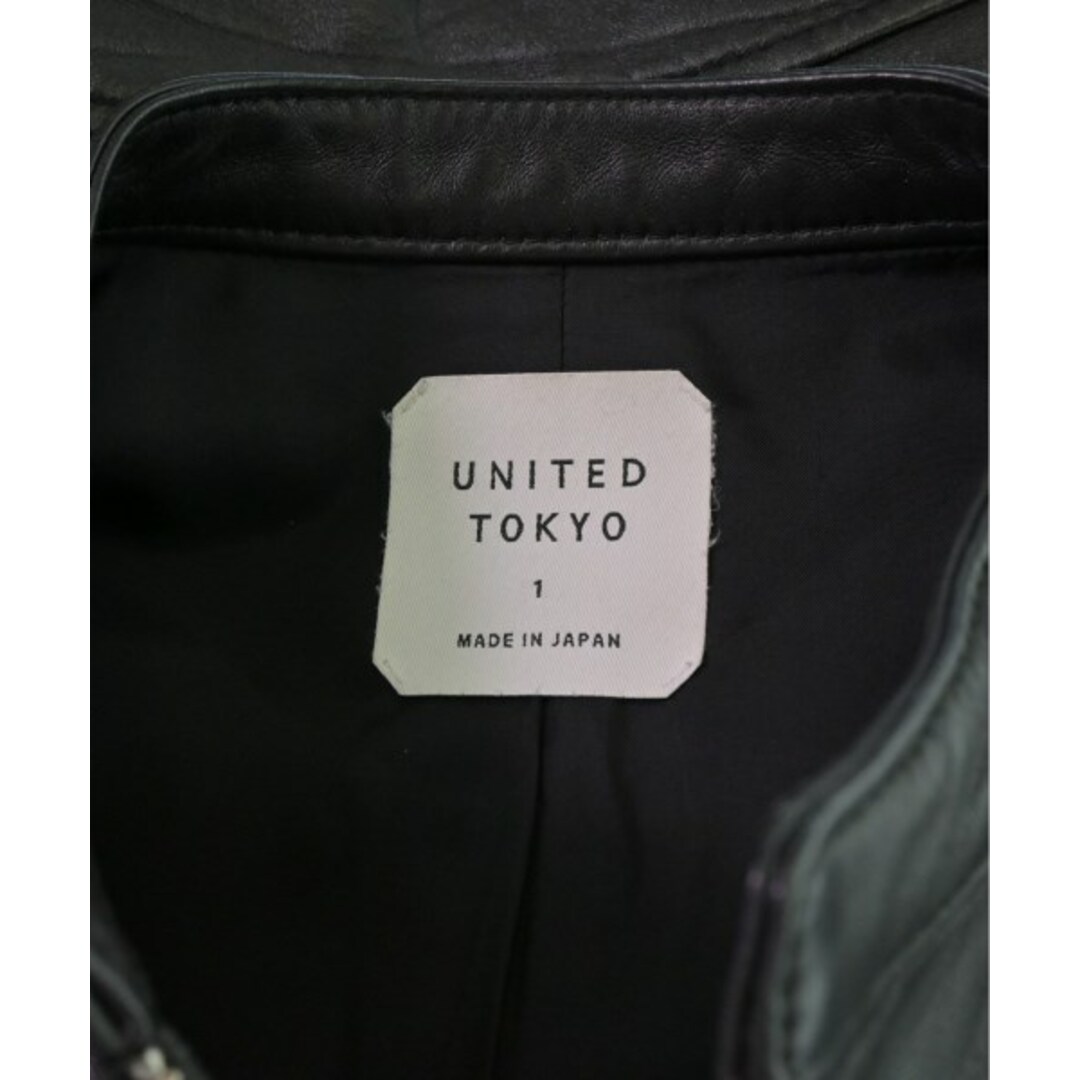 UNITED TOKYO(ユナイテッドトウキョウ)のUNITED TOKYO ユナイテッドトウキョウ ライダース 1(S位) 黒 【古着】【中古】 メンズのジャケット/アウター(ライダースジャケット)の商品写真