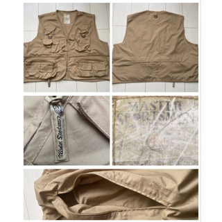 ヴィンテージ(VINTAGE)の美品 80s 90s fishing vest フィッシング ベスト XXL(ベスト)