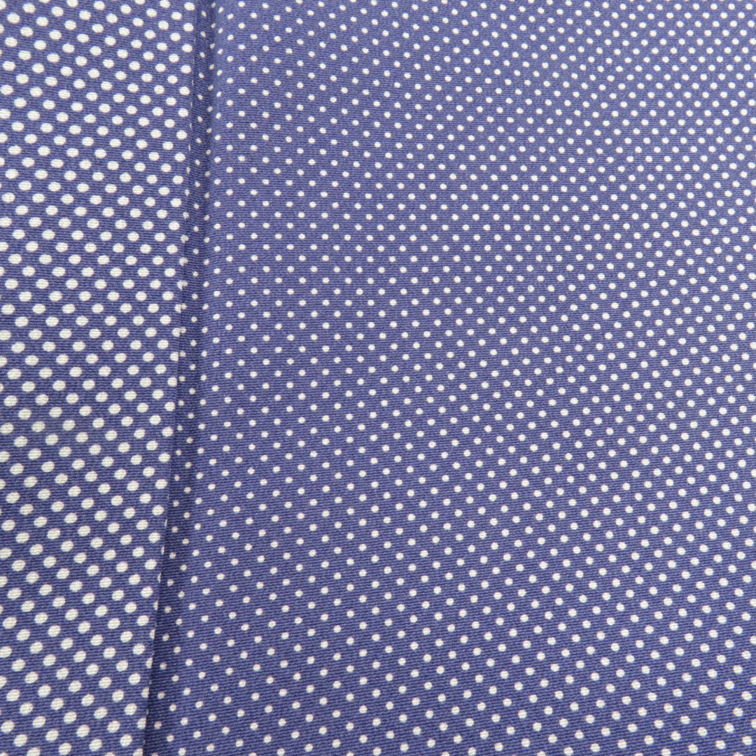 小紋 ドット文様 正絹 紫色 袷 広衿 一つ紋 丸に剣片喰紋 仕立て上がり着物 身丈163cm レディースの水着/浴衣(着物)の商品写真
