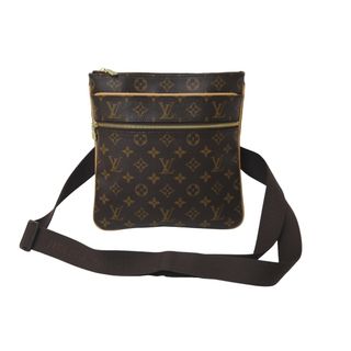 ルイヴィトン(LOUIS VUITTON)の極美品 LOUIS VUITTON ルイ ヴィトン モノグラム ポシェット ヴァルミー ショルダーバッグ M40524 ブラウン PVC 中古 63704(ハンドバッグ)