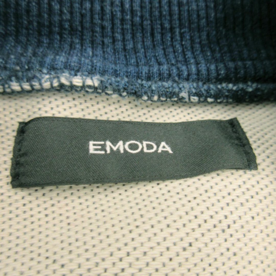 EMODA(エモダ)のエモダ バルキージージャン デニム オーバーサイズ S 青 231202MN1R レディースのジャケット/アウター(Gジャン/デニムジャケット)の商品写真