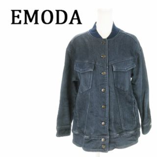 EMODA - エモダ バルキージージャン デニム オーバーサイズ S 青 231202MN1R