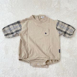 POLO（RALPH LAUREN） - POLObaby チェック ロンパース 70cm