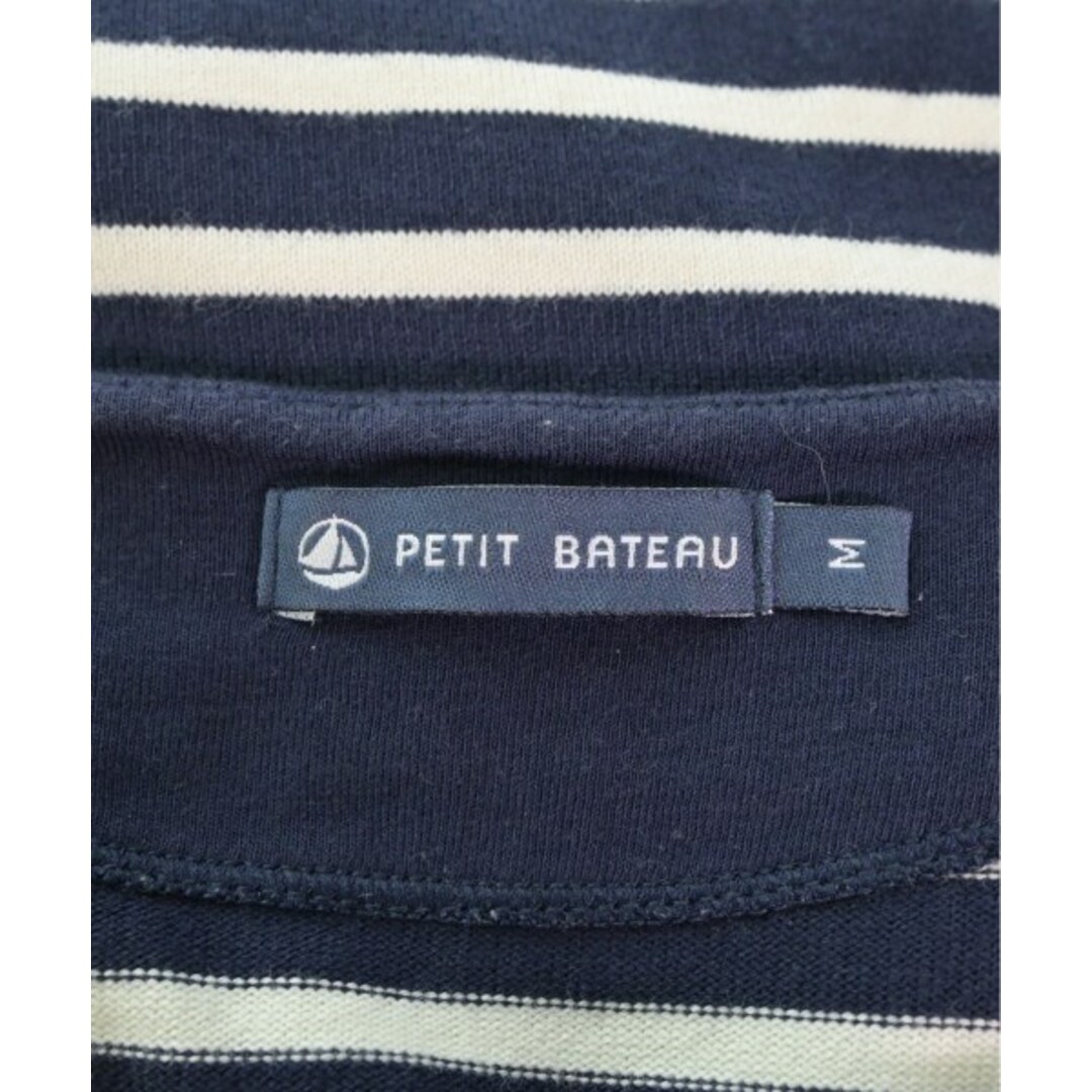 PETIT BATEAU(プチバトー)のPETIT BATEAU Tシャツ・カットソー M 紺x白(ボーダー) 【古着】【中古】 レディースのトップス(カットソー(半袖/袖なし))の商品写真