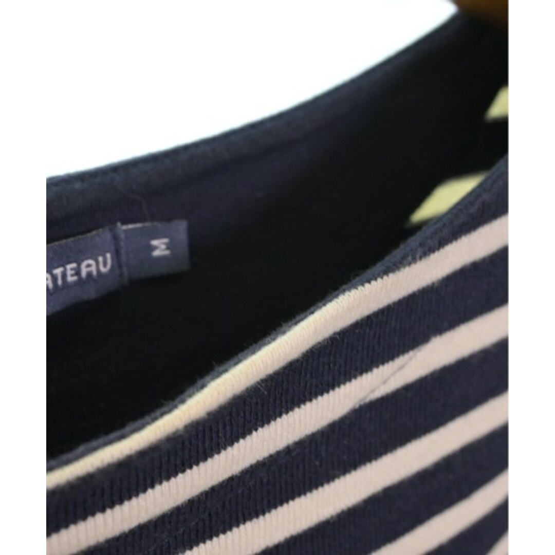 PETIT BATEAU(プチバトー)のPETIT BATEAU Tシャツ・カットソー M 紺x白(ボーダー) 【古着】【中古】 レディースのトップス(カットソー(半袖/袖なし))の商品写真