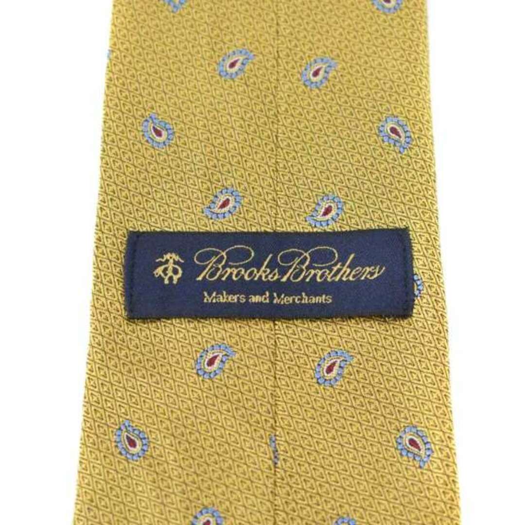 Brooks Brothers(ブルックスブラザース)のブルックスブラザーズ ネクタイ レギュラータイ ペイズリー シルク イエロー メンズのファッション小物(ネクタイ)の商品写真