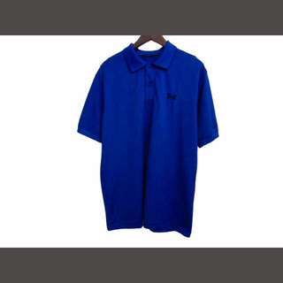 UNDER ARMOUR - アンダーアーマー UNDER ARMOUR 胸ロゴ ポロシャツ ブルー系