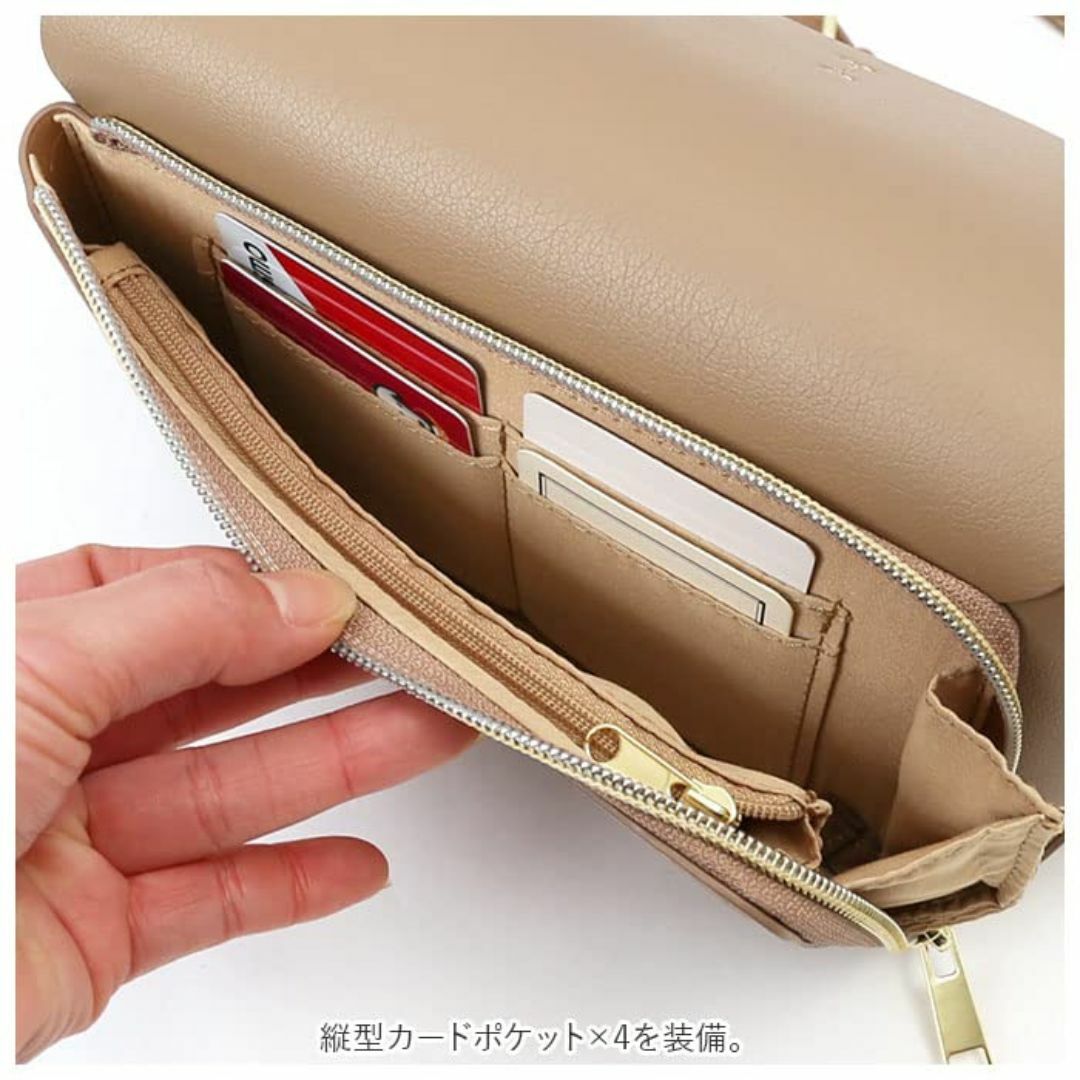 【色: パープル】[レガートラルゴ] お財布ショルダーバッグ 軽量/財布機能 L レディースのバッグ(その他)の商品写真