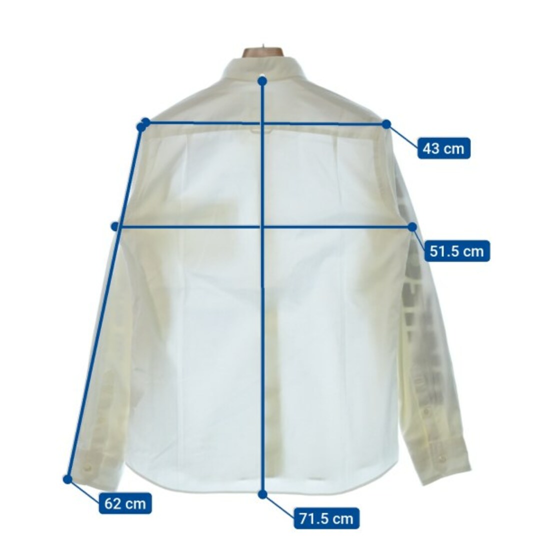 uniform experiment(ユニフォームエクスペリメント)のuniform experiment カジュアルシャツ 1(S位) 白 【古着】【中古】 メンズのトップス(シャツ)の商品写真