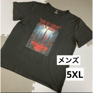 メンズ　Tシャツ　大きいサイズ　5XL  6L  新品　未使用　ポリエステル(Tシャツ/カットソー(半袖/袖なし))