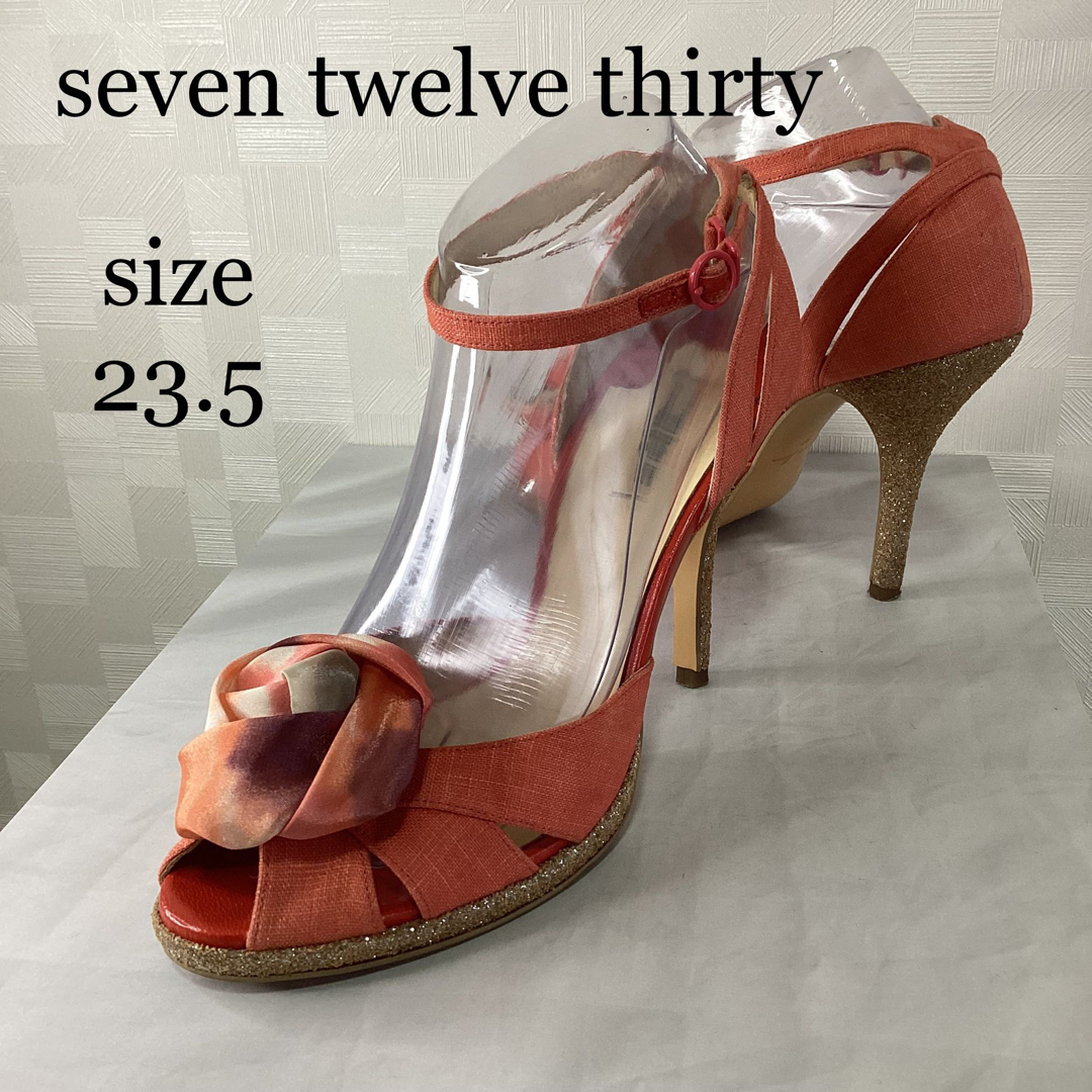SEVEN TWELVE THIRTY(セブントゥエルヴサーティ)のセブントゥエルブサーティーサントロペ　ピンクサンダル レディースの靴/シューズ(サンダル)の商品写真