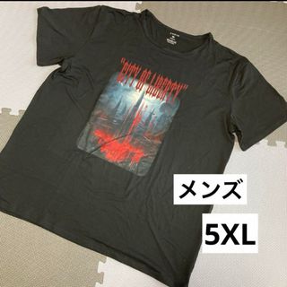 メンズ　Tシャツ　大きいサイズ　5XL  6L  新品　未使用　ポリエステル(Tシャツ/カットソー(半袖/袖なし))