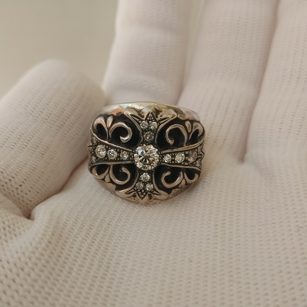 クロムハーツ　キーパーリング　ダイヤ メンズのアクセサリー(リング(指輪))の商品写真