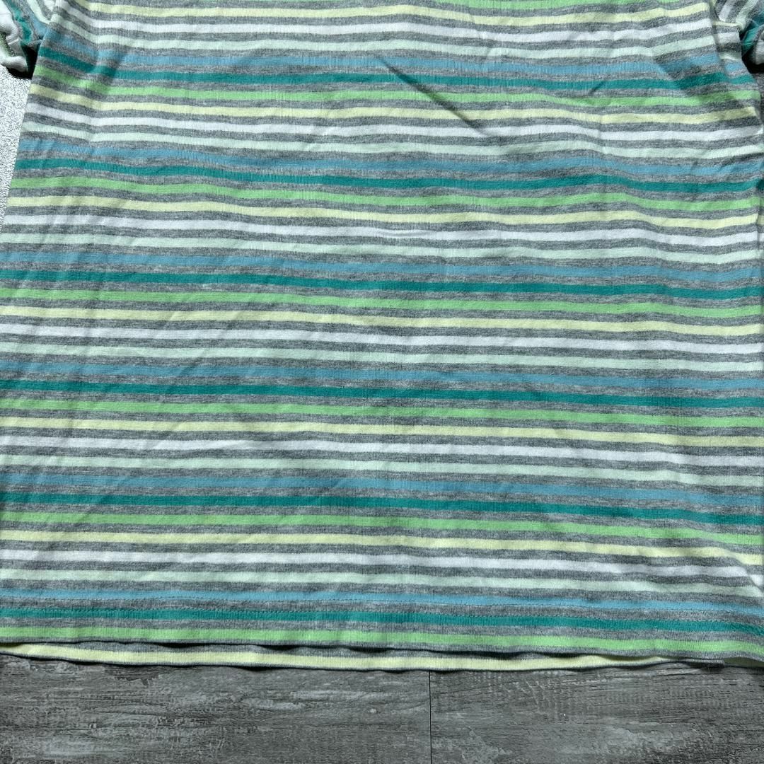 FRED PERRY(フレッドペリー)のY2K FRED PERRY フレッドペリー マルチカラー ボーダー シャツ レディースのトップス(Tシャツ(半袖/袖なし))の商品写真