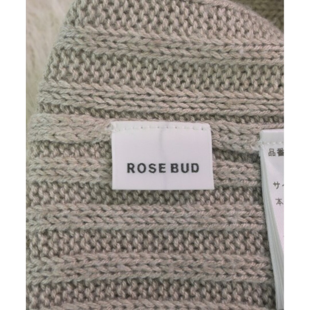 ROSE BUD(ローズバッド)のROSE BUD ローズバット ニット・セーター F ベージュ 【古着】【中古】 レディースのトップス(ニット/セーター)の商品写真