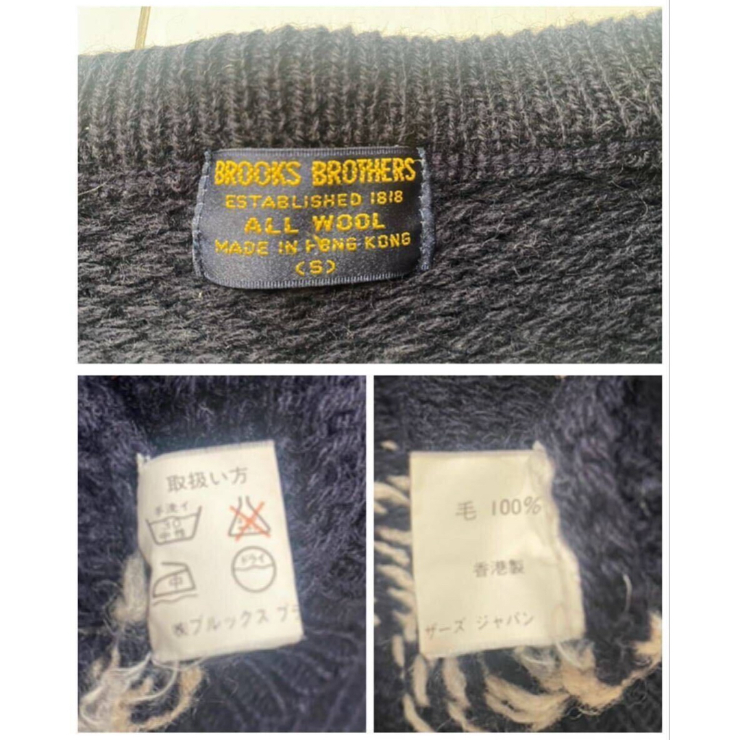 Brooks Brothers(ブルックスブラザース)の美品 90s brooks brothers native knit navy メンズのトップス(ニット/セーター)の商品写真