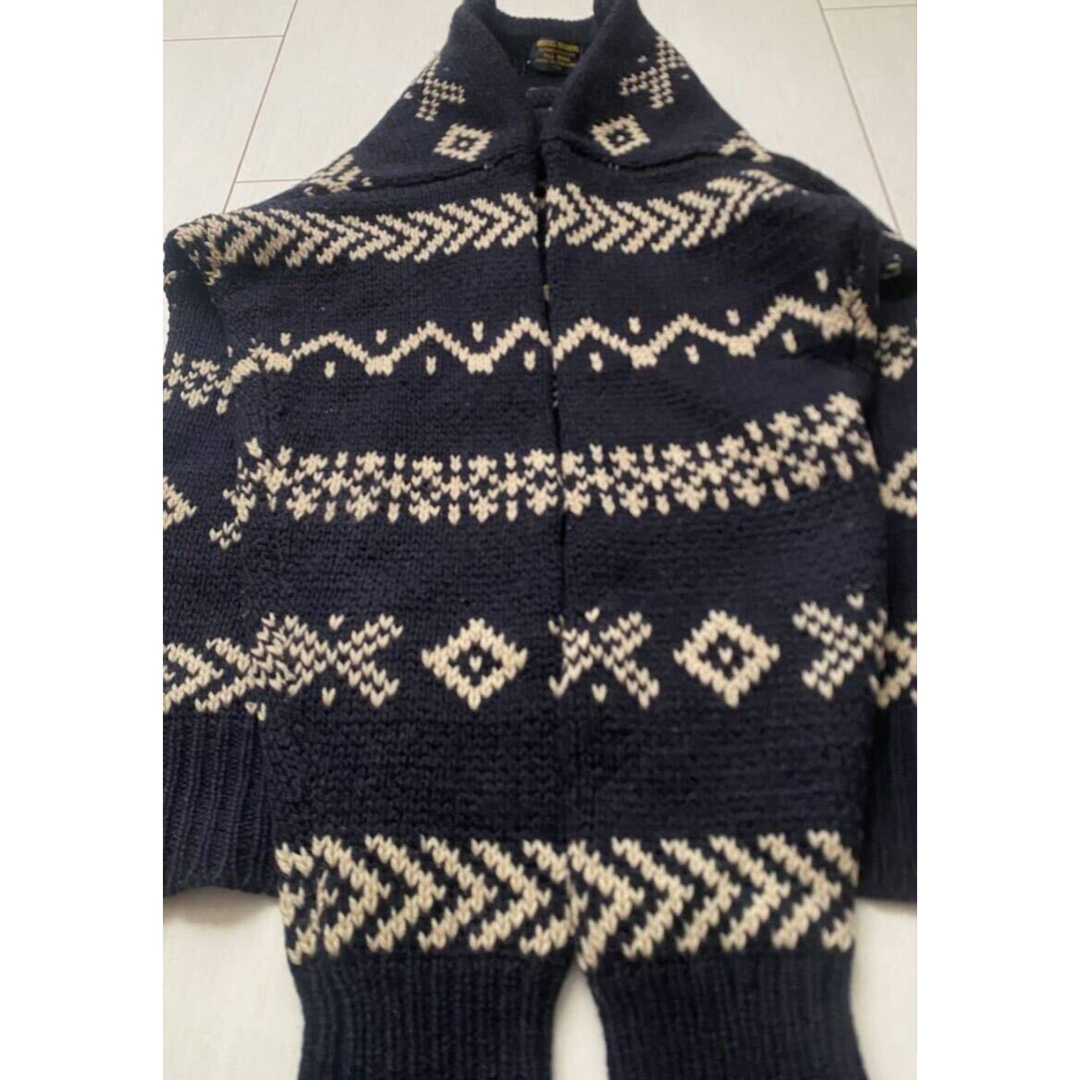 Brooks Brothers(ブルックスブラザース)の美品 90s brooks brothers native knit navy メンズのトップス(ニット/セーター)の商品写真