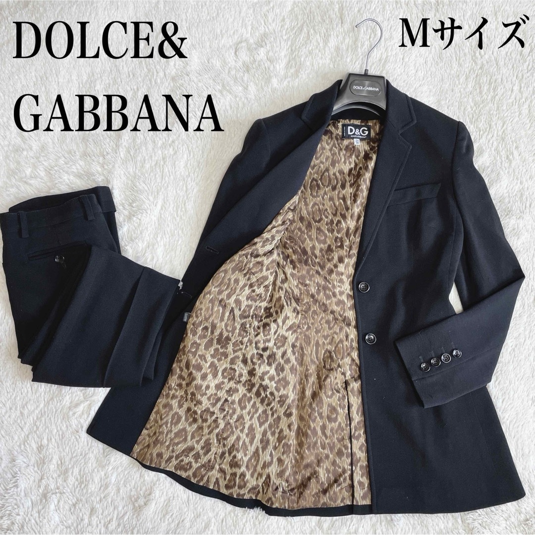 DOLCE&GABBANA(ドルチェアンドガッバーナ)の美品 DOLCE&GABBANA レオパード パンツ セットアップ スーツ 総柄 レディースのレディース その他(セット/コーデ)の商品写真