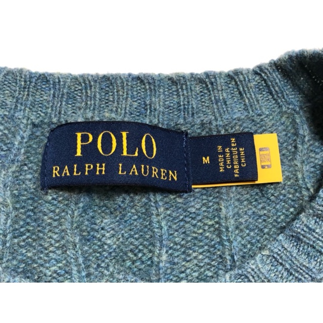 POLO RALPH LAUREN(ポロラルフローレン)のPOLO RALPH LAUREN（ポロ・ラルフローレン）カシミヤ混　ケーブルニット　 セーター　レディース【E3152-007】 レディースのトップス(ニット/セーター)の商品写真