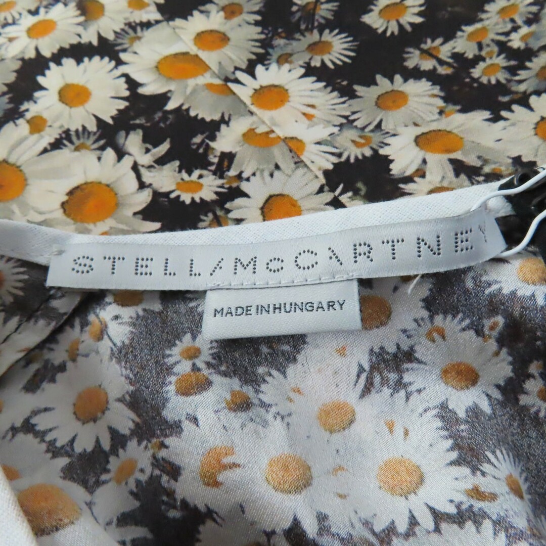 Stella McCartney(ステラマッカートニー)の未使用品☆Stella McCartney ステラマッカートニー シルク100％ 花柄デザイン ノースリーブ ワンピース マルチカラー 40 正規品 レディース 定価170,500円 レディースのワンピース(ひざ丈ワンピース)の商品写真