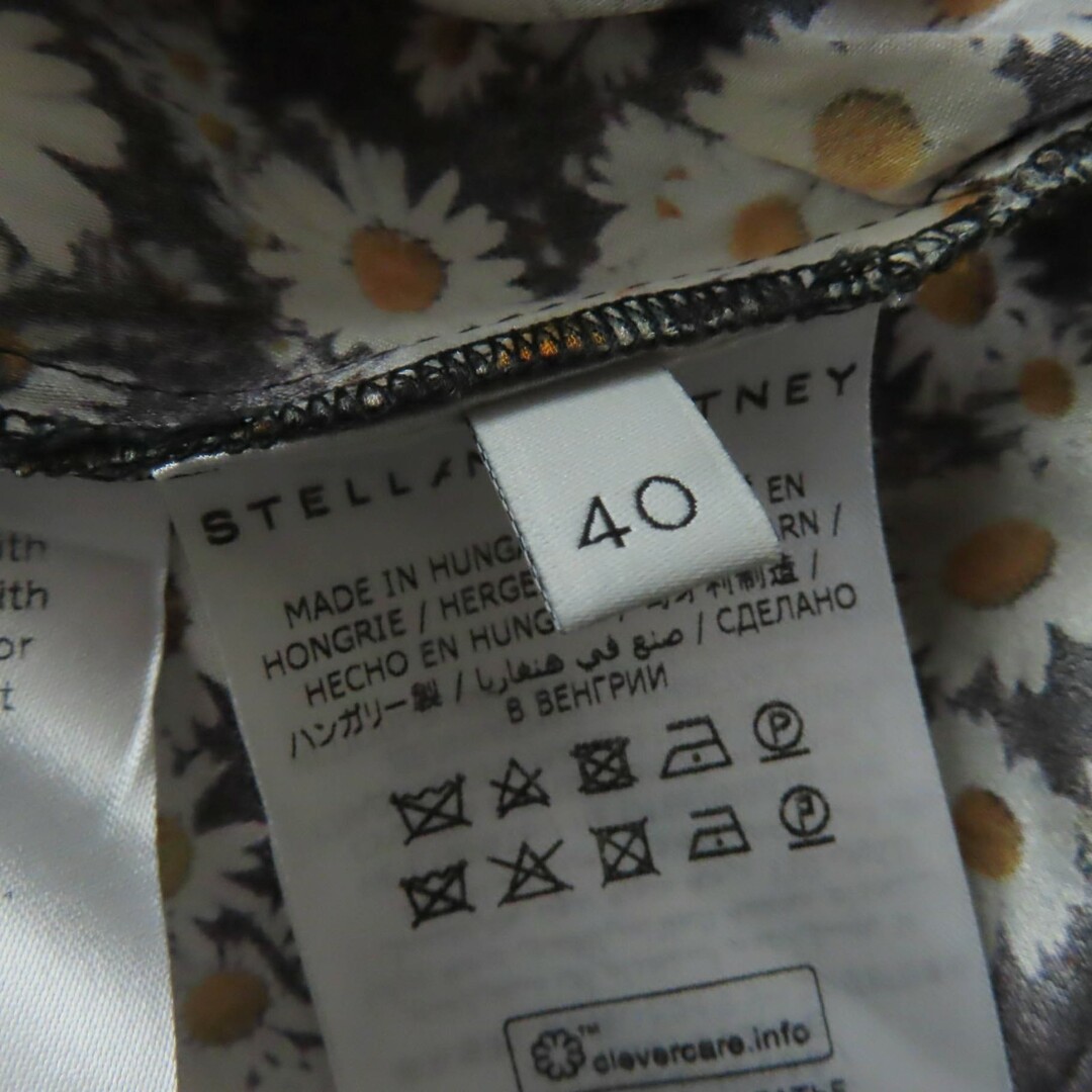 Stella McCartney(ステラマッカートニー)の未使用品☆Stella McCartney ステラマッカートニー シルク100％ 花柄デザイン ノースリーブ ワンピース マルチカラー 40 正規品 レディース 定価170,500円 レディースのワンピース(ひざ丈ワンピース)の商品写真