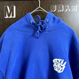 【美品】STUSSY ステューシー パーカー ストリート ブルー M(パーカー)