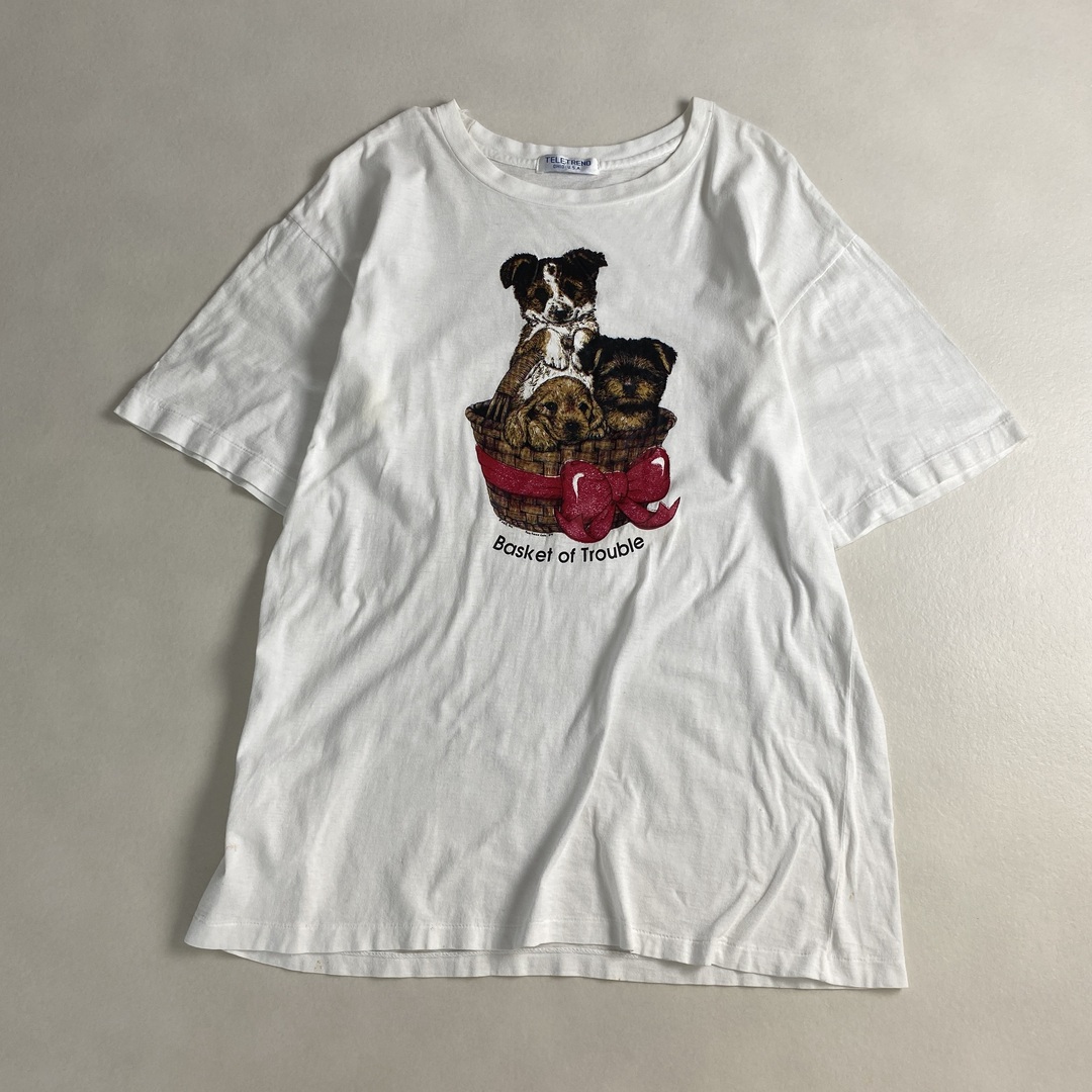 半袖Tシャツ　コーギー　ヨークシャーテリア　バセットハウンド　ホワイト レディースのトップス(Tシャツ(半袖/袖なし))の商品写真