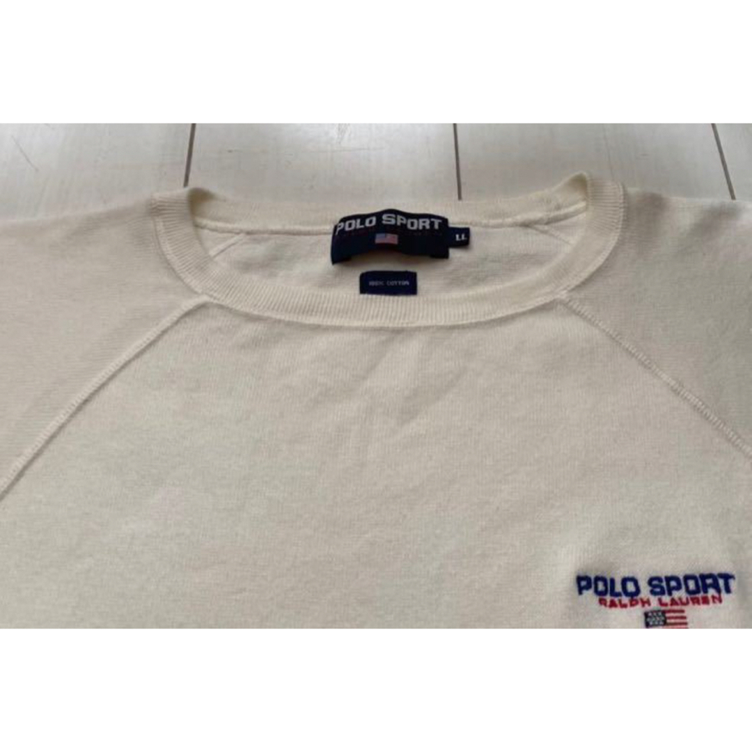 POLO RALPH LAUREN(ポロラルフローレン)の美品 90s POLO SPORT ポロスポーツ　ラルフローレン KNIT XL メンズのトップス(ニット/セーター)の商品写真