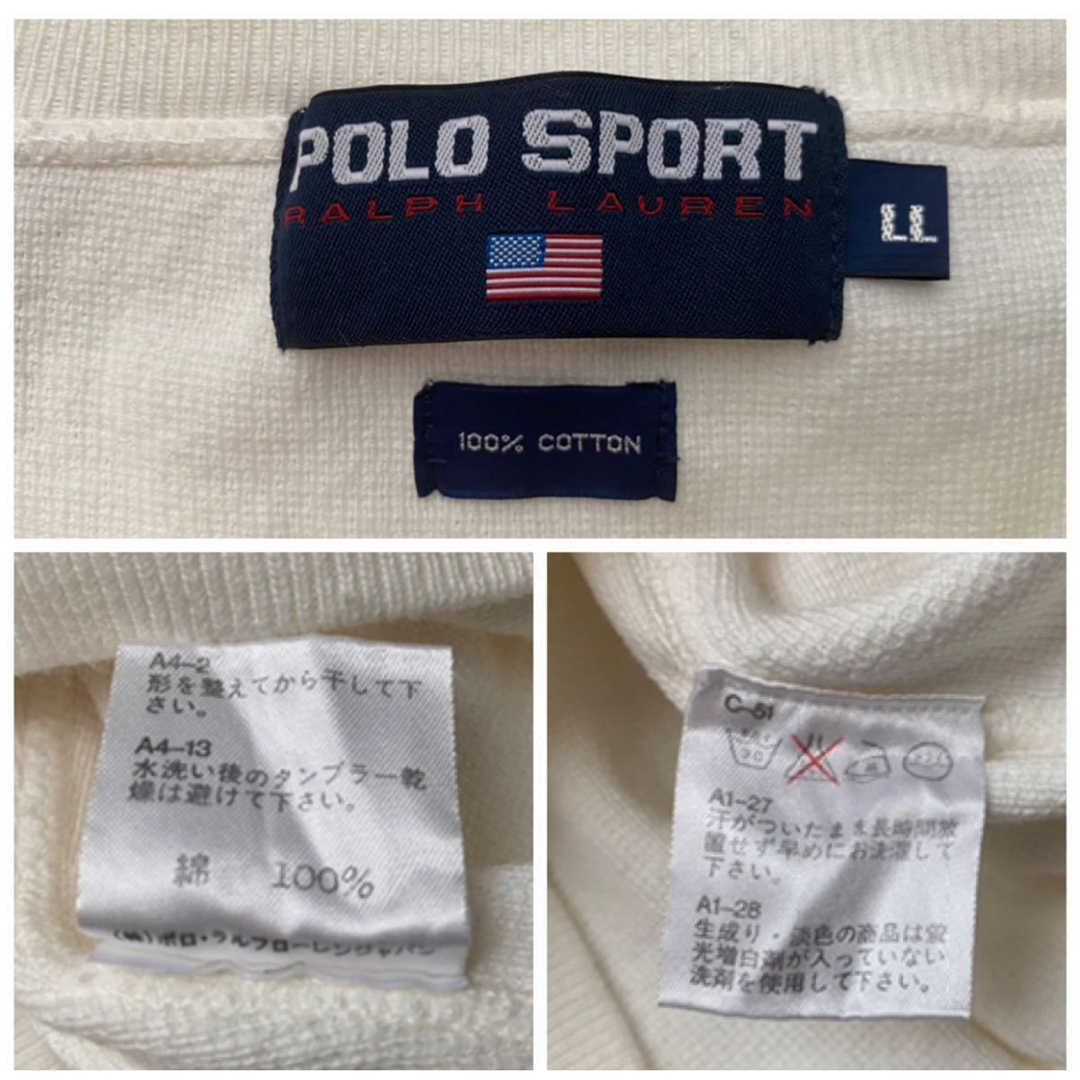 POLO RALPH LAUREN(ポロラルフローレン)の美品 90s POLO SPORT ポロスポーツ　ラルフローレン KNIT XL メンズのトップス(ニット/セーター)の商品写真