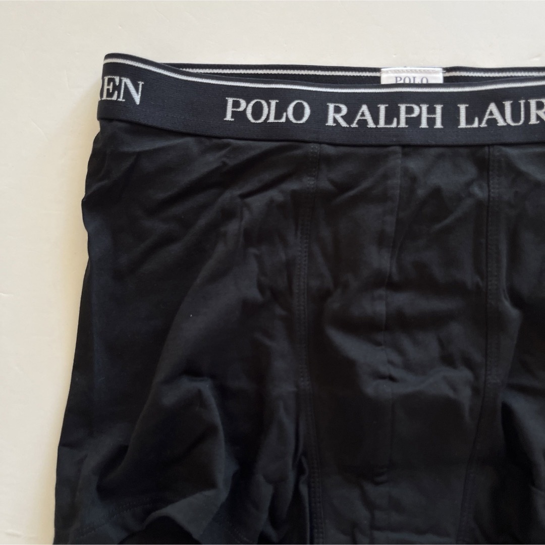 POLO RALPH LAUREN(ポロラルフローレン)のポロラルフローレン  メンズボクサー　ML(M) ブラック　黒ボクサー　男性下着 メンズのアンダーウェア(ボクサーパンツ)の商品写真