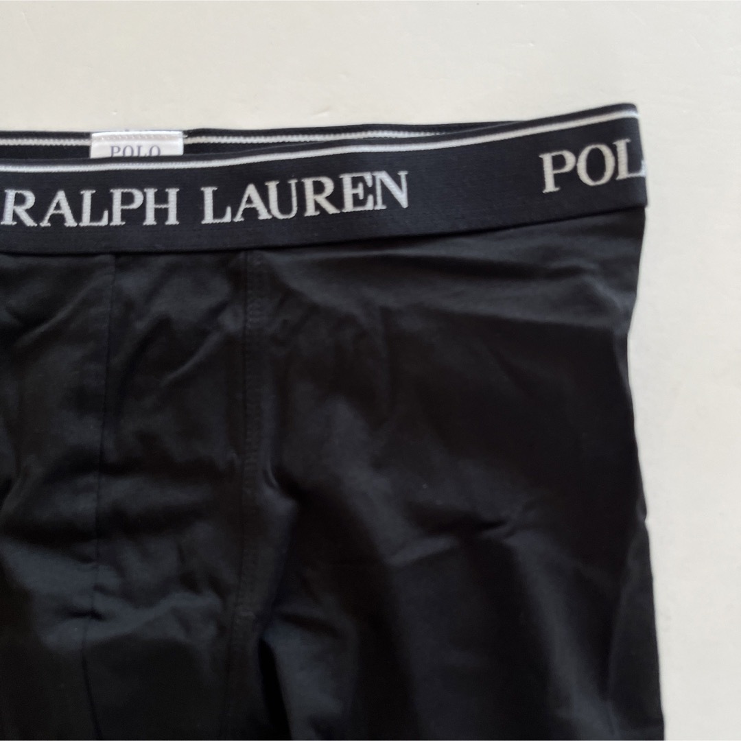 POLO RALPH LAUREN(ポロラルフローレン)のポロラルフローレン  メンズボクサー　ML(M) ブラック　黒ボクサー　男性下着 メンズのアンダーウェア(ボクサーパンツ)の商品写真